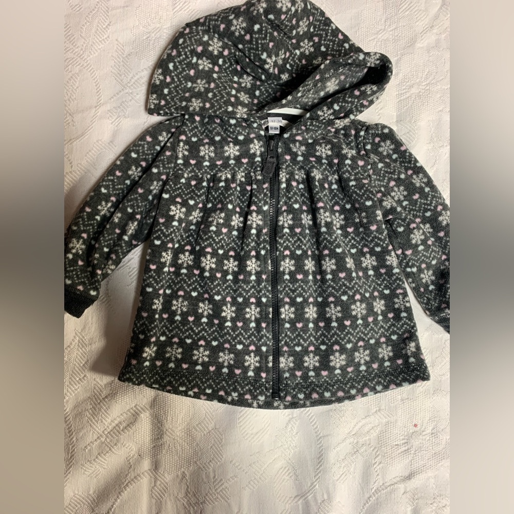 Grey girls snowflake sweater